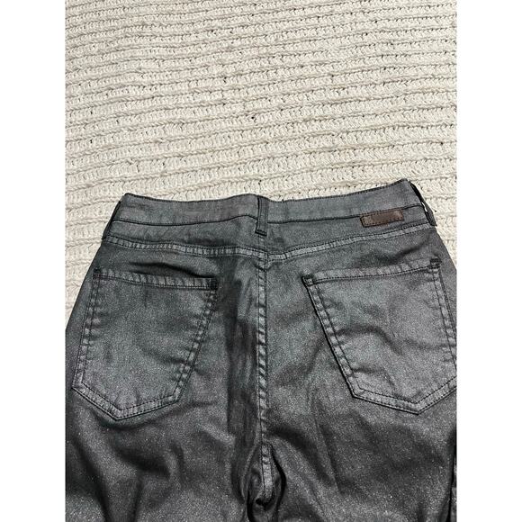 Boden Skinny Jeans Coated Metallic Sparkle Mid-Rise Womens Size 4 B Gray Stretch - Picture 6 of 11